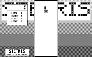 STetris atari screenshot